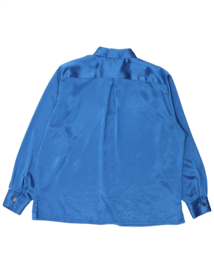 Renato Balestra Γυναικείο πουκάμισο Oversized Μπλούζα IT 50 XL Blue Polyester