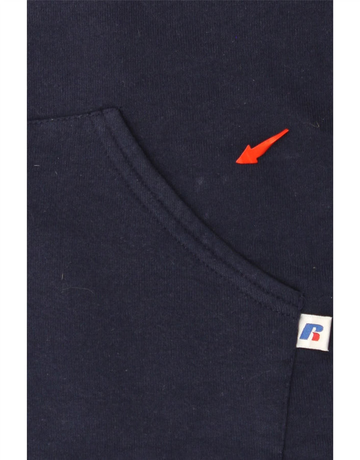 RUSSELL ATHLETIC Γυναικείο πουλόβερ με κουκούλα με φερμουάρ Dri-Power UK 18 XL Navy Blue