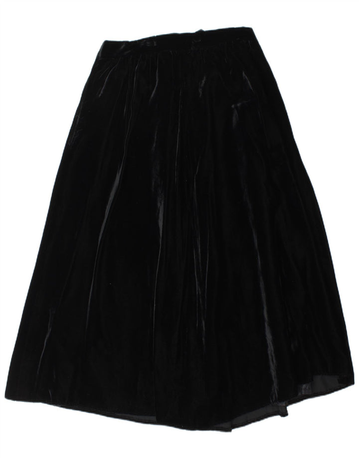 Γυναικεία βελούδινη ψηλόμεση φούστα VINTAGE IT 44 Medium W28 Μαύρη