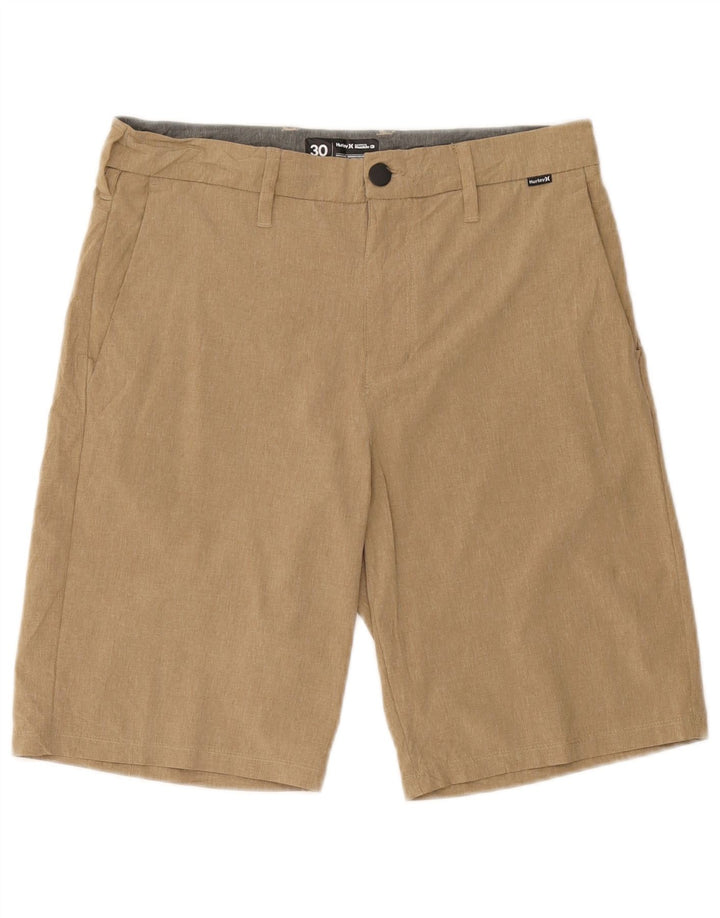 Ανδρικό σορτς Chino Hurley W30 μεσαίο μπεζ πολυεστέρας