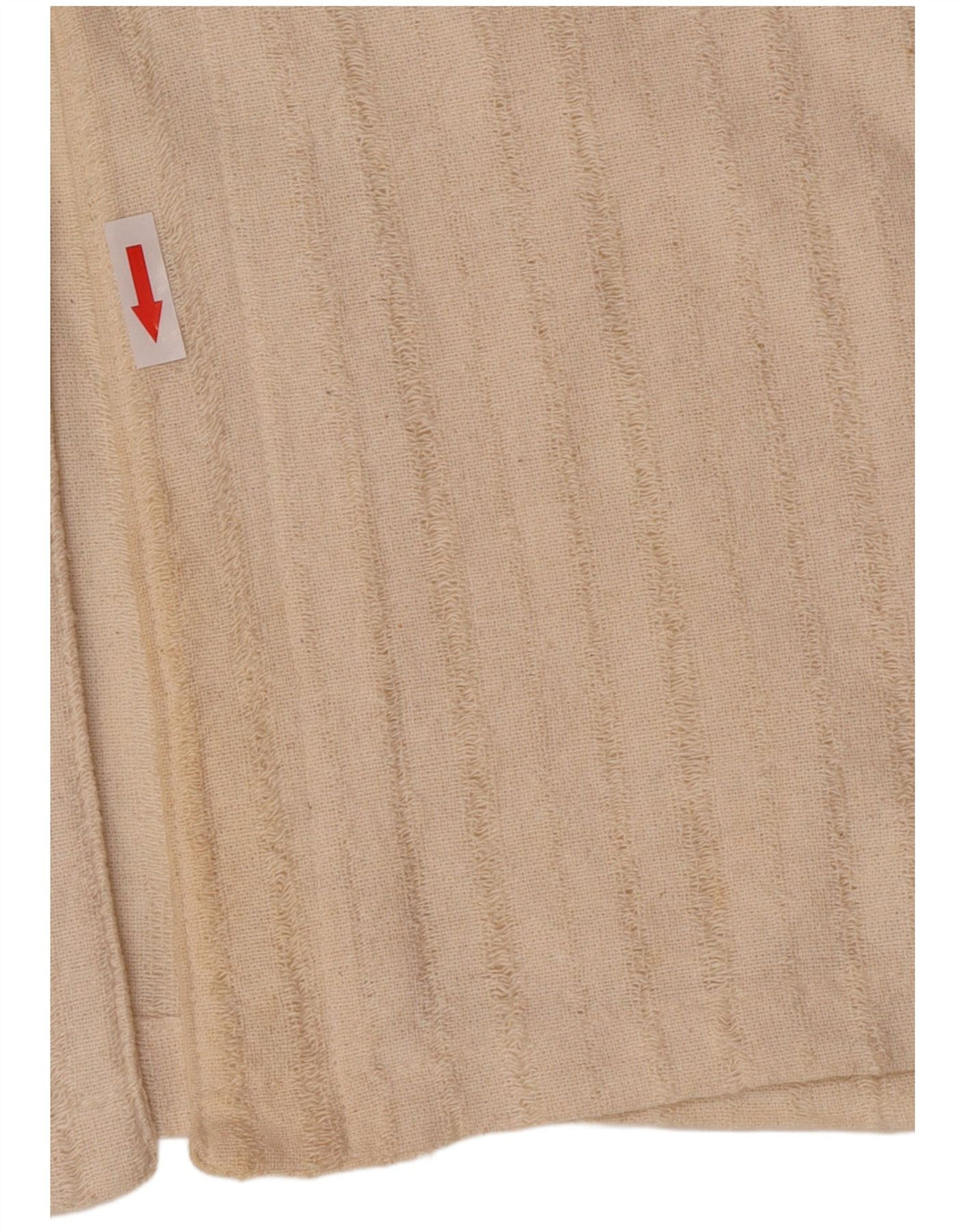 Mills Womens Gilet UK 16 Large Off White ριγέ βαμβακερό