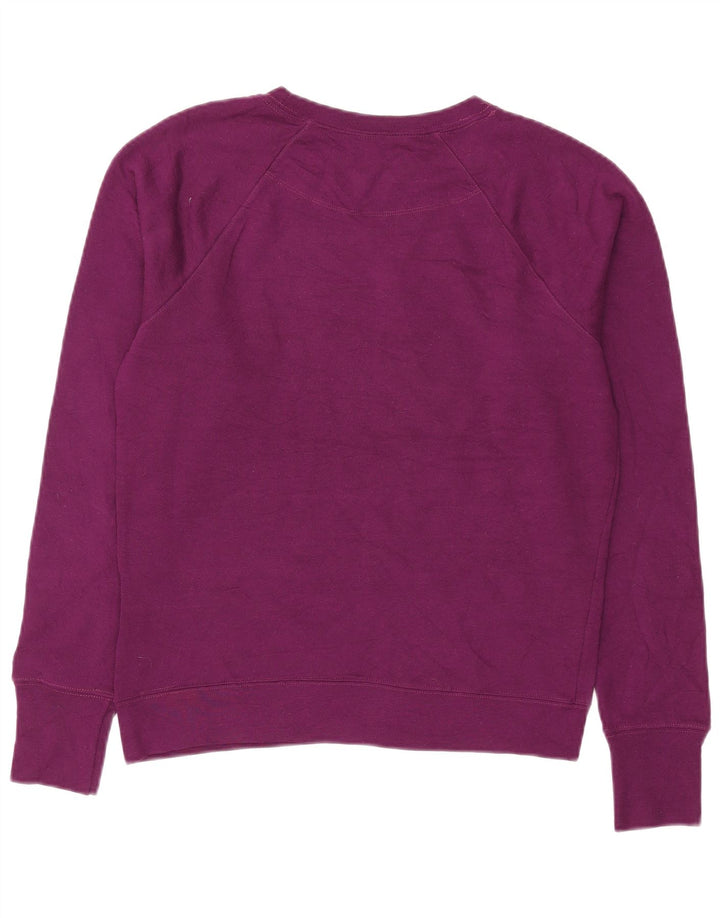 Champion Womens Graphic Oversized Φούτερ Jumper UK 10 Small Purple