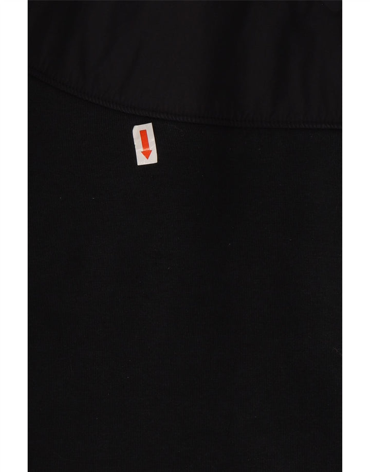 Ανδρικό πουλόβερ NIKE με φερμουάρ, μεσαίο μαύρο βαμβακερό