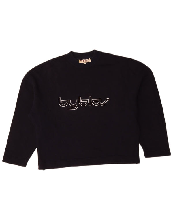 Byblos Γυναικεία φούτερ Oversized Crop Jumper US 8 Medium Navy Blue