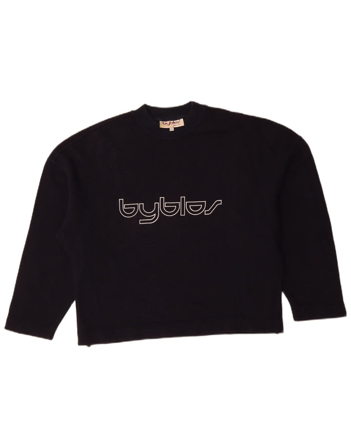 Byblos Γυναικεία φούτερ Oversized Crop Jumper US 8 Medium Navy Blue