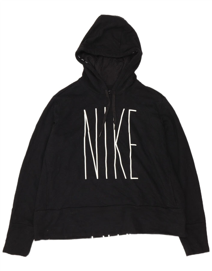 Nike Graphic Hoodie Jumper UK 18 XL μαύρο πολυεστέρα