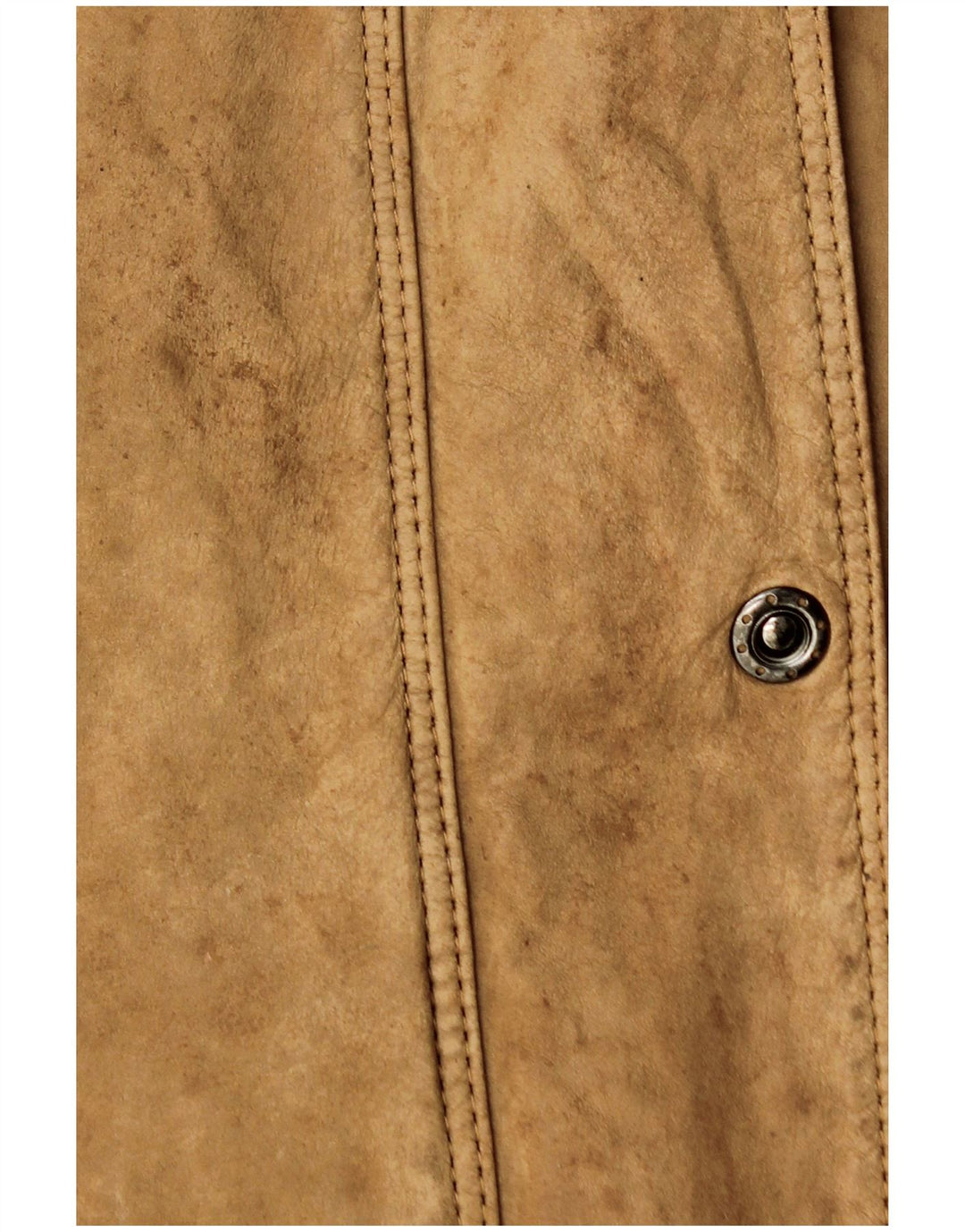Vintage Γυναικείο Oversized Δερμάτινο Μπουφάν IT 46 Large Beige Leather