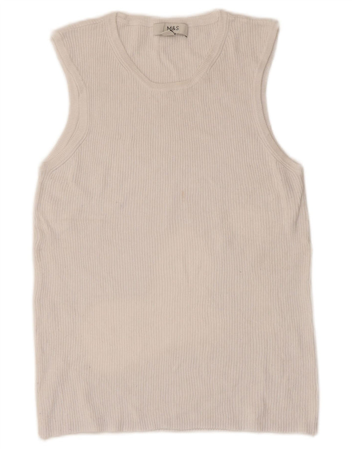 Marks & Spencer Γυναικείο Γιλέκο Τοπ UK 14 Medium White