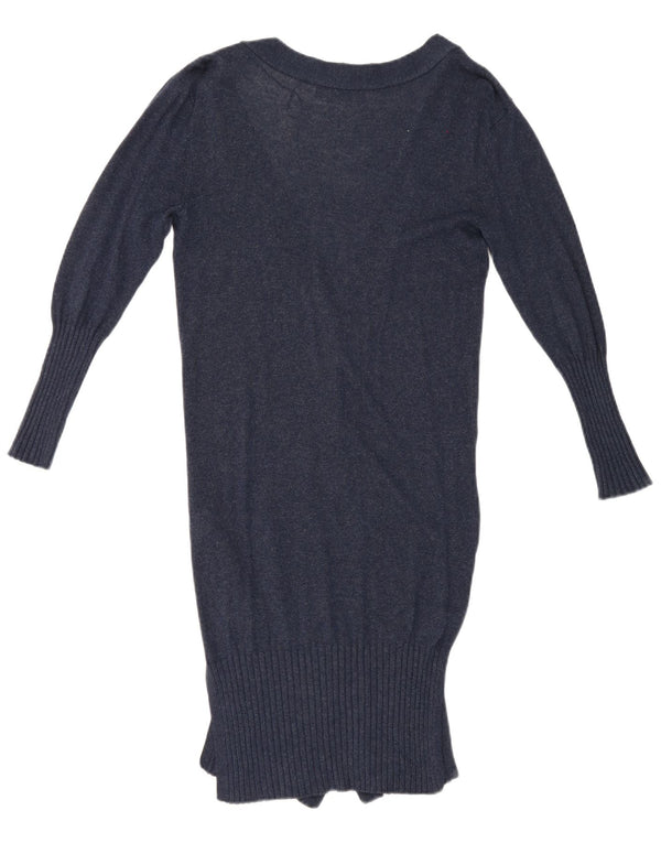 Marks & Spencer Γυναικείο πουλόβερ Longline Cardigan UK 10 Small Navy Blue