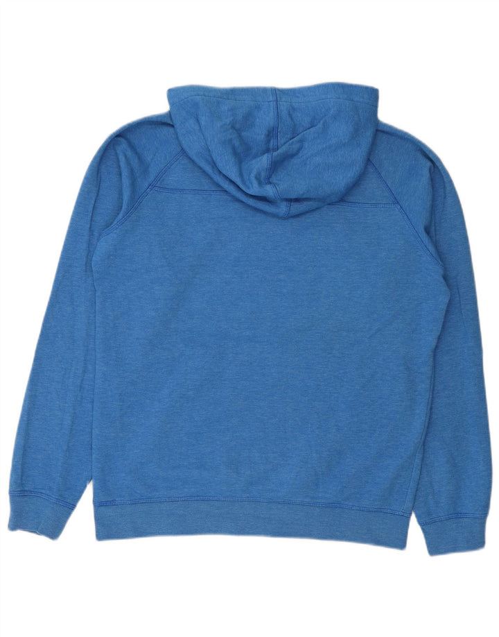Jack & Jones Ανδρικό γραφικό μπλουζάκι με κουκούλα μεσαίου μπλε βαμβακερό
