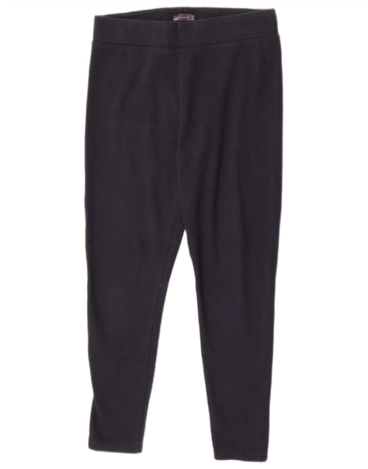 Marks & Spencer Γυναικεία κολάν UK 14 Large Navy Blue Polyester