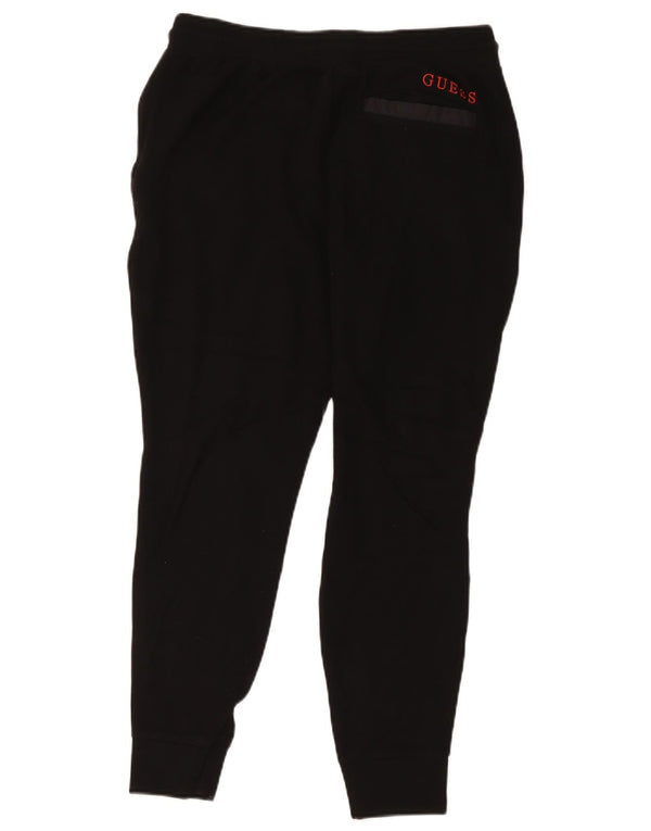 Ανδρική φόρμα Guess Παντελόνι Joggers Μικρή Μαύρη Βισκόζη