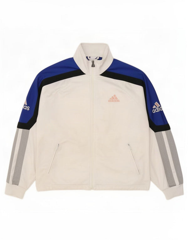 Ανδρική φόρμα γυμναστικής Adidas Top Jacket UK 38/40 Medium White Colourblock