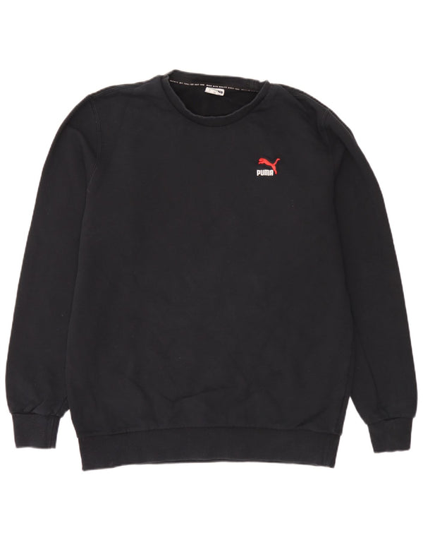 Ανδρικό φούτερ Puma Jumper μεγάλο μαύρο βαμβακερό