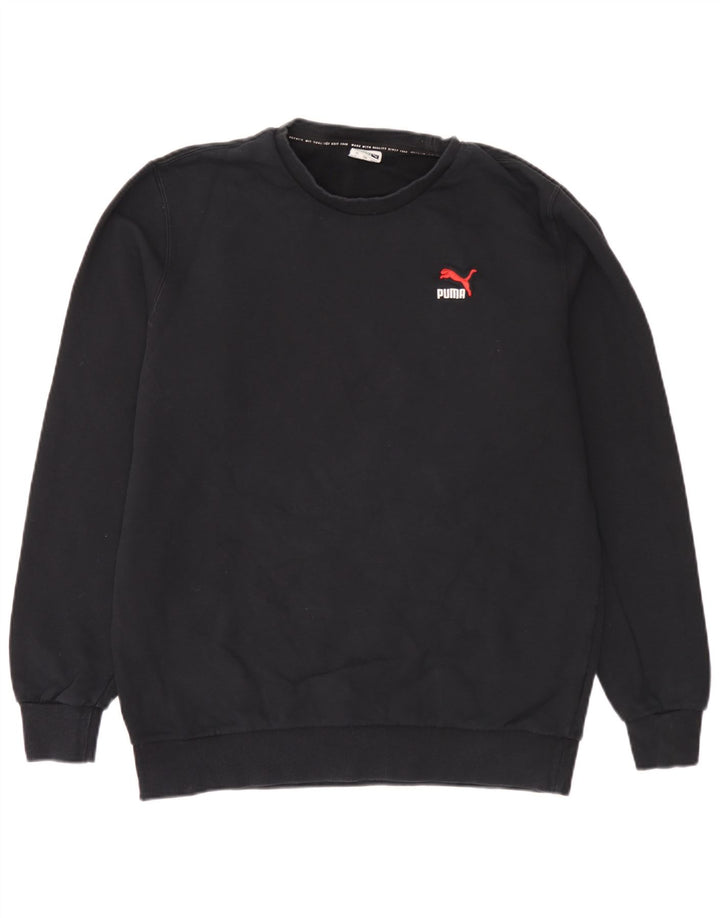 Ανδρικό φούτερ Puma Jumper μεγάλο μαύρο βαμβακερό