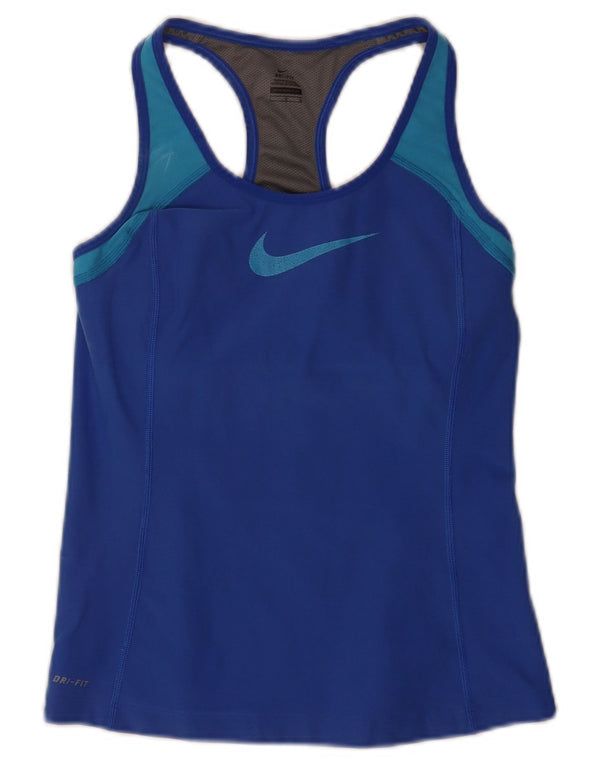 Γραφικό γιλέκο Nike Nike Dri Fit Crop 14 Large Blue Sports