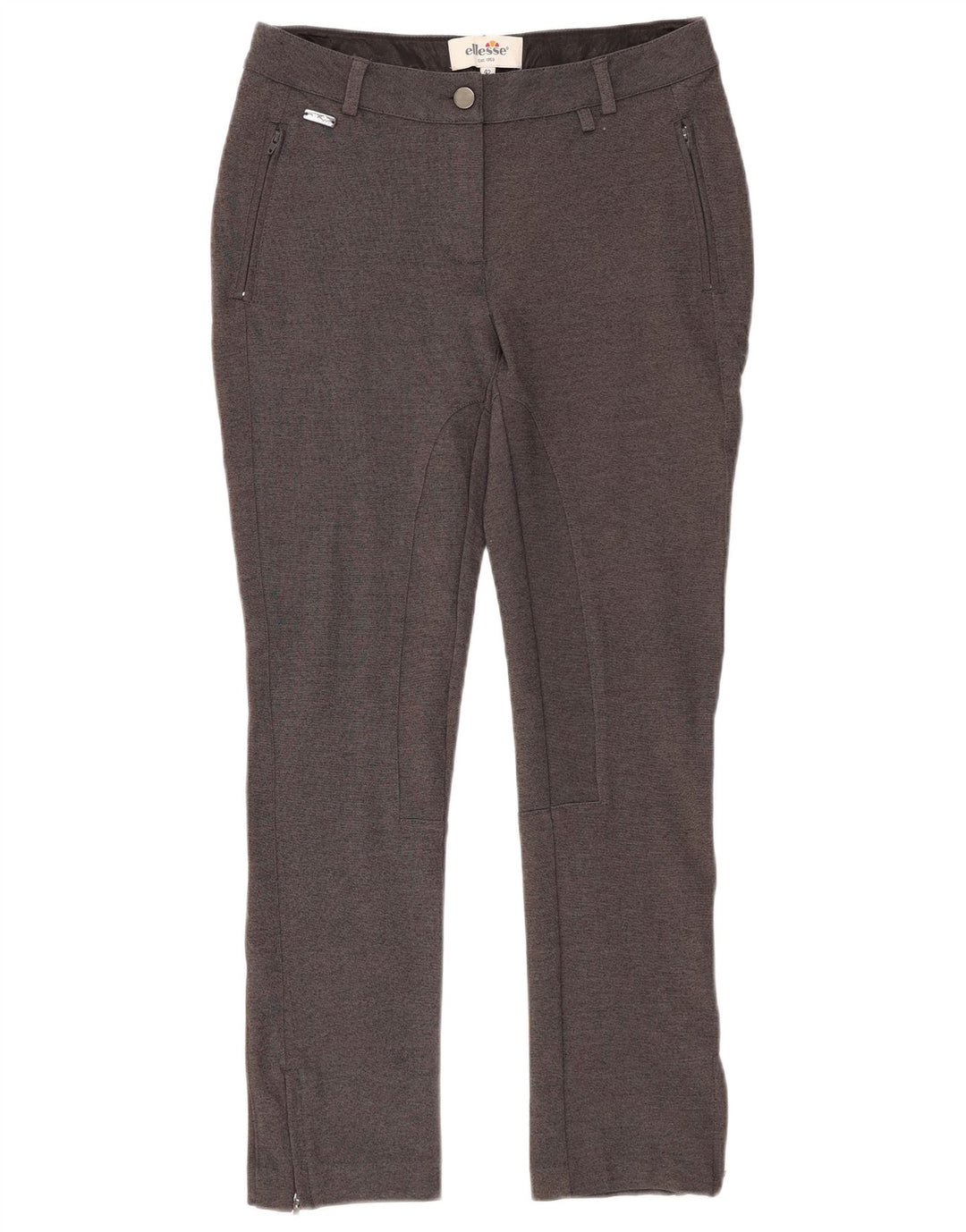 ELLESSE Γυναικείο Slim Παντελόνι Chino IT 42 Medium W28 L27 Grey Rayon