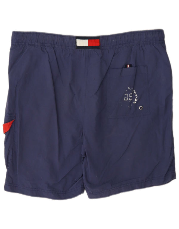Ανδρικό σορτς κολύμβησης Tommy Hilfiger Graphic Cargo μεσαίο μπλε ναυτικό