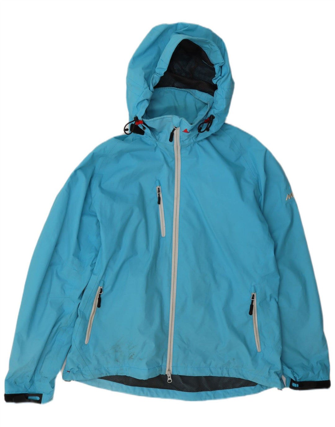 Musto Γυναικείο μπουφάν βροχής με κουκούλα UK 16 Large Blue Polyamide