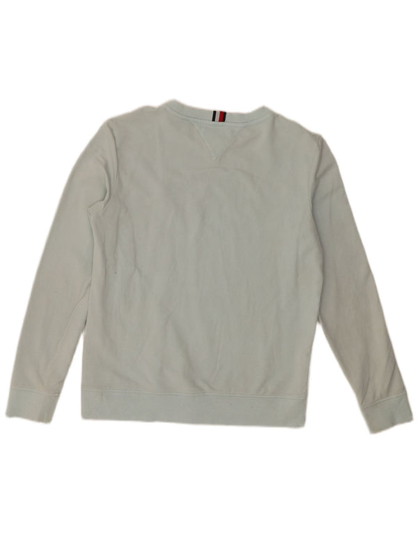 Tommy Hilfiger Girls Graphic Φούτερ Jumper 13-14 ετών Μπλε βαμβακερό