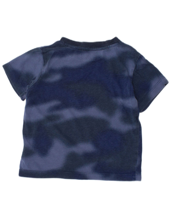 Γραφικό μπλουζάκι Adidas Baby Boys Top 12-18 μηνών Navy Blue Tie Dye Cotton