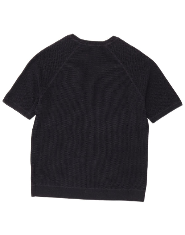 Ανδρικό T-Shirt Cos Top από μεσαίο μπλε ναυτικό βαμβακερό