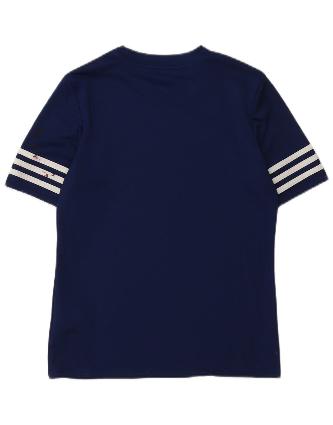 Adidas Boys Climalite T-Shirt Top 11-12 Years Large Navy Blue Polyester