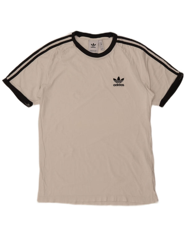Ανδρικό T-Shirt ADIDAS Top Μεσαίο λευκό βαμβακερό