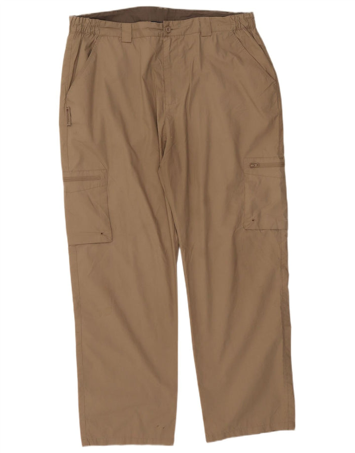 Mountain Warehouse Ανδρικό ίσιο παντελόνι Cargo W40 L29 Beige Polyester