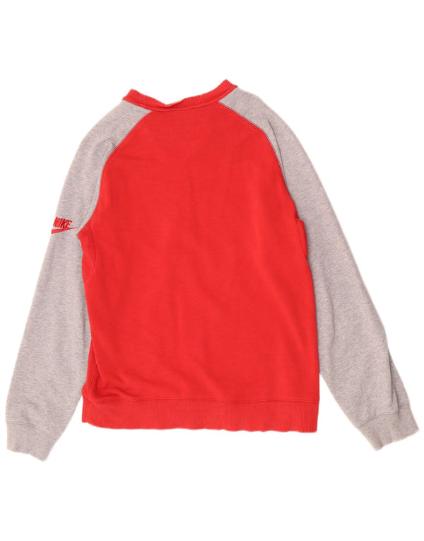 Ανδρικό γραφικό φούτερ Nike Jumper UK 36/38 Μικρό κόκκινο βαμβακερό