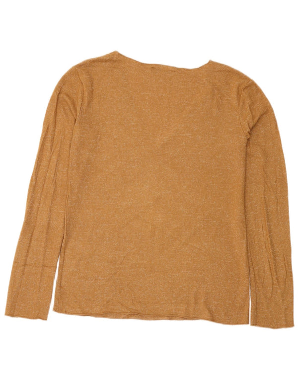 Zara γυναικείο τοπ μακρυμάνικο UK 10 Small Beige Flecked