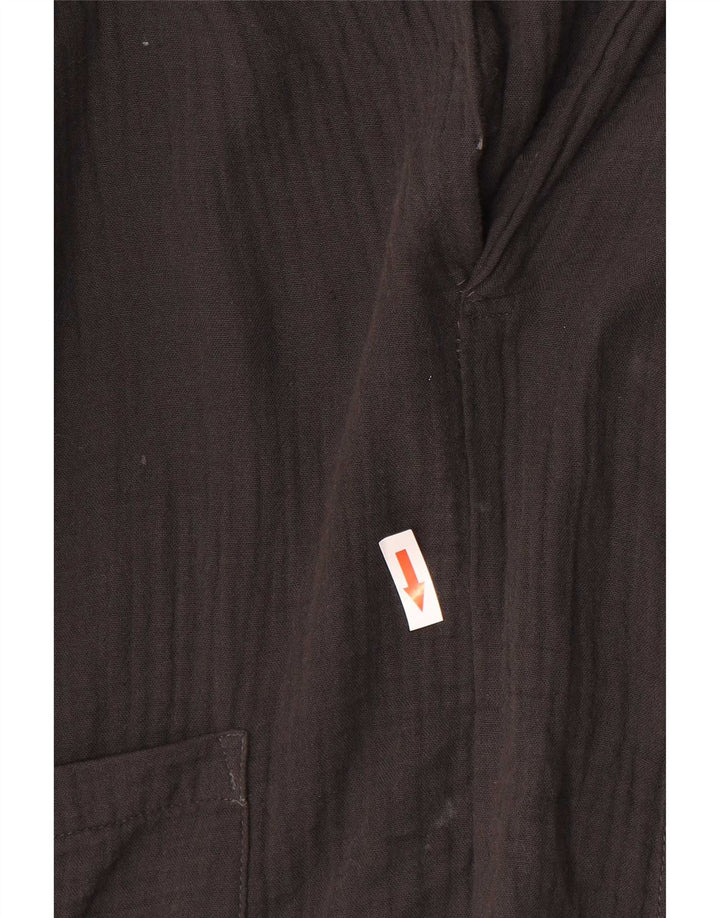 Zara Γυναικεία 3/4 Μπλούζα Oversized Μπλούζα UK 12 Medium Black