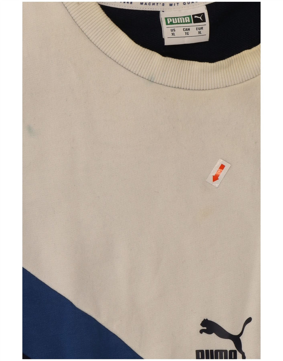 Ανδρικό φούτερ Puma Jumper XL Navy Blue Colourblock