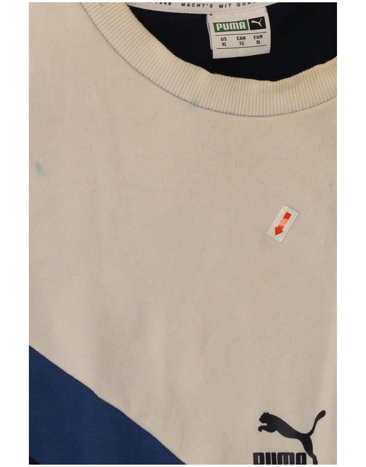 Ανδρικό φούτερ Puma Jumper XL Navy Blue Colourblock