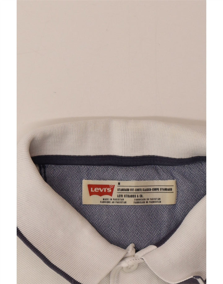 Ανδρικό πουκάμισο πόλο Levi's Standard Fit, μεσαίο λευκό