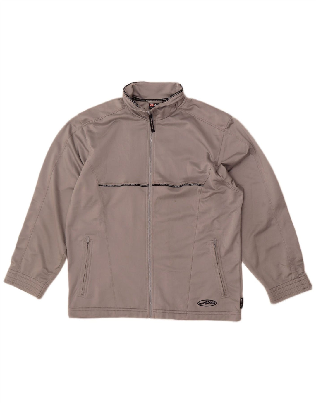 Γυναικεία αθλητική φόρμα Lotto Top Jacket UK 12 Medium Grey Polyester