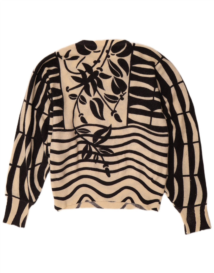 Γυναικείο πουλόβερ MARLY'S Batwing Crew με λαιμόκοψη EU 46 XL Λευκό Floral