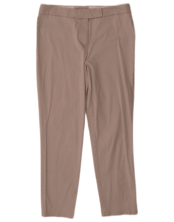 Marks & Spencer Γυναικεία Crop Slim παντελόνι Chino UK 10 Small W29 L25 Beige