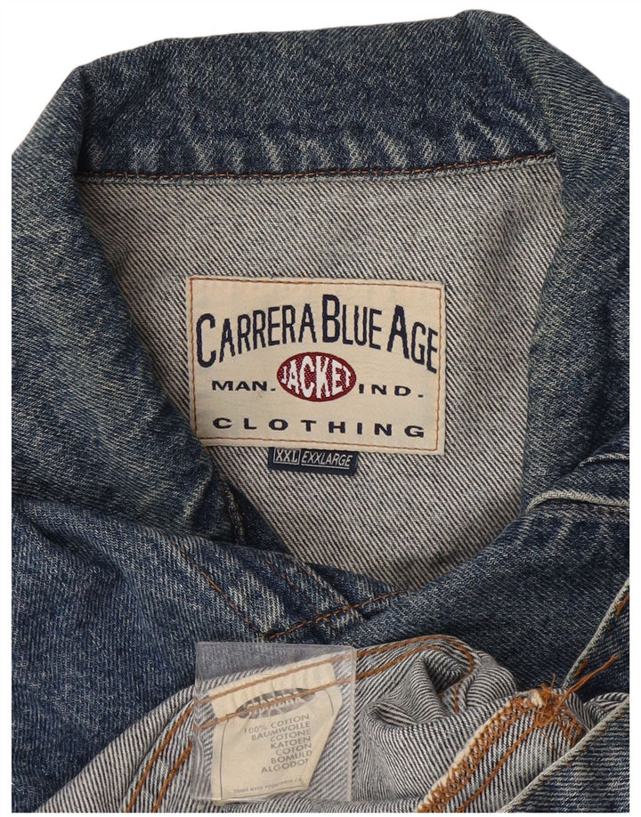 CARRERA Ανδρικό Τζιν Gilet UK 44 2XL Μπλε Βαμβακερό