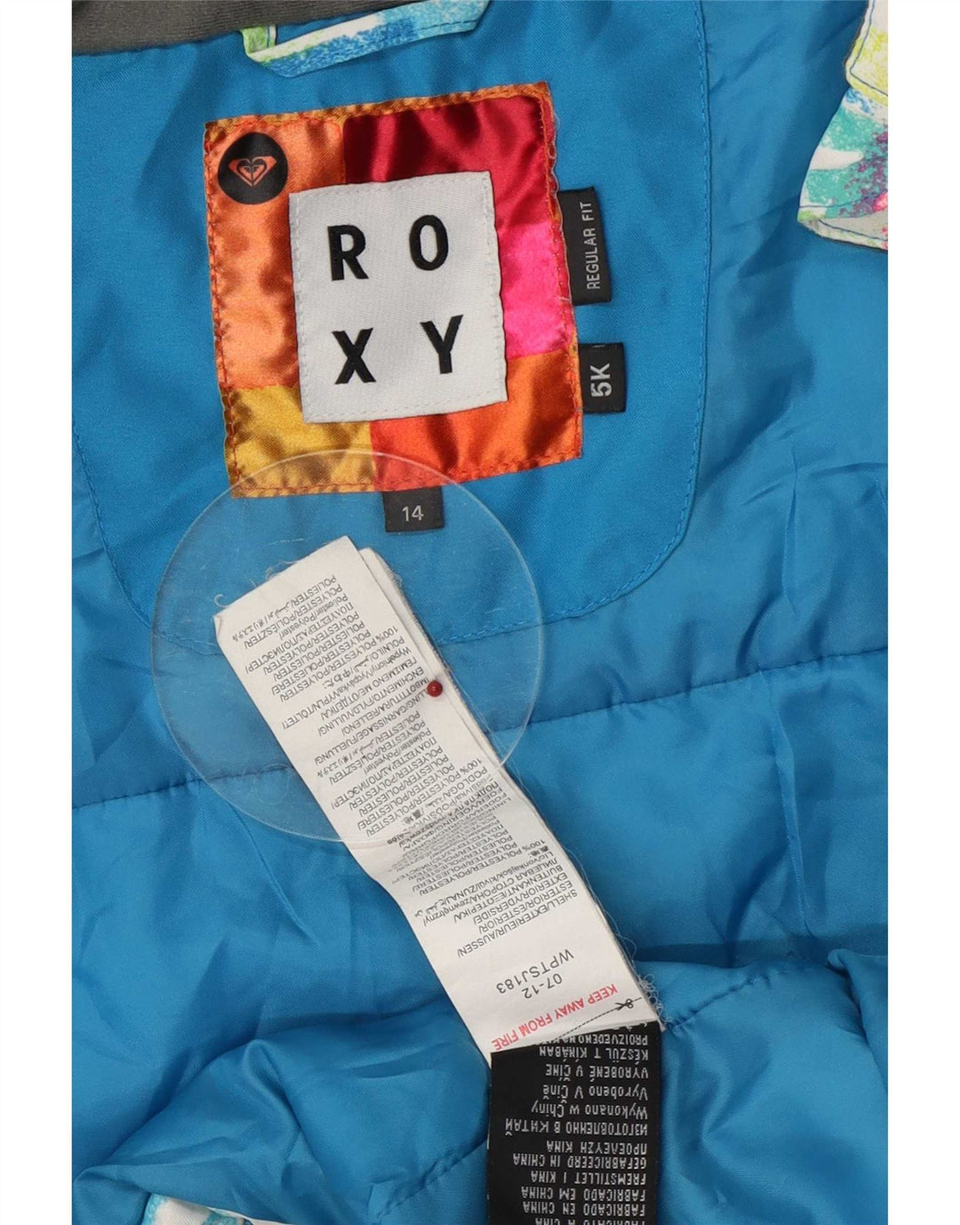 Roxy γυναικείο μπουφάν σκι με κουκούλα UK 14 Medium Multicolored Geometric