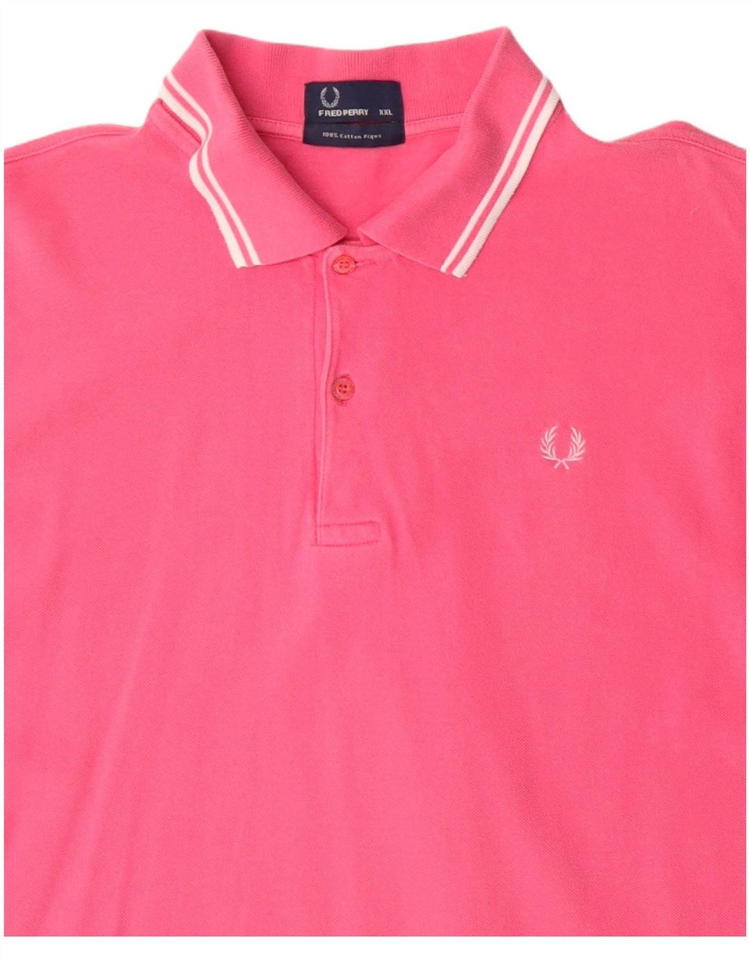 Fred Perry Ανδρικό πουκάμισο πόλο 2XL ροζ βαμβακερό