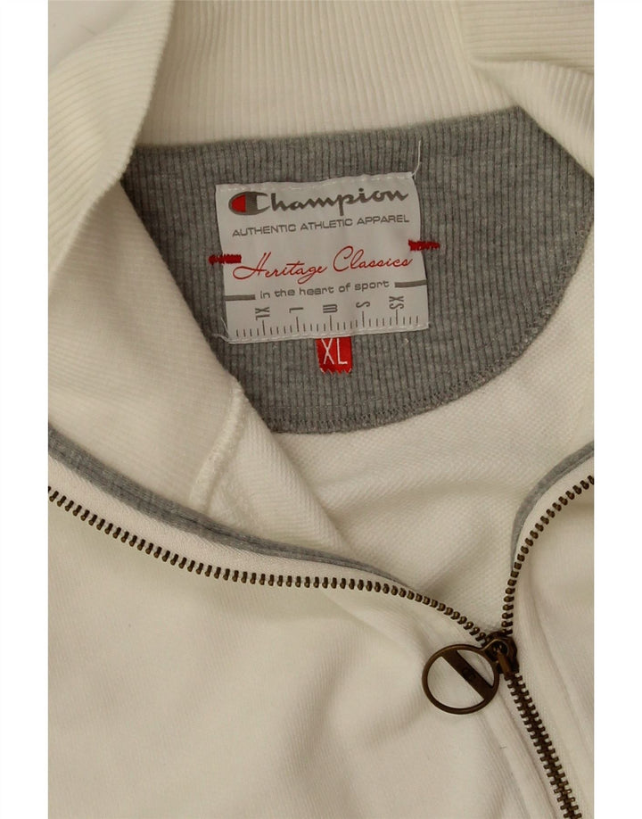 Champion Womens Heritage Classics αθλητική φόρμα Top Jacket UK 18 XL Λευκό