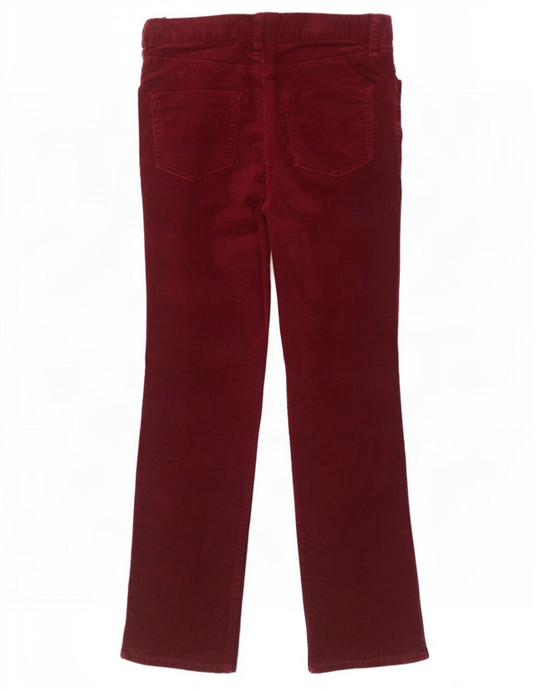 Marks & Spencer Γυναικείο κοτλέ παντελόνι UK 10 Small W32 L30 Burgundy