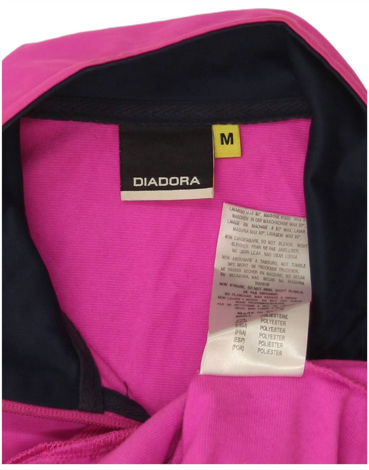 Diadora Γυναικεία αθλητική φόρμα Top Jacket UK 14 Medium Pink Polyester