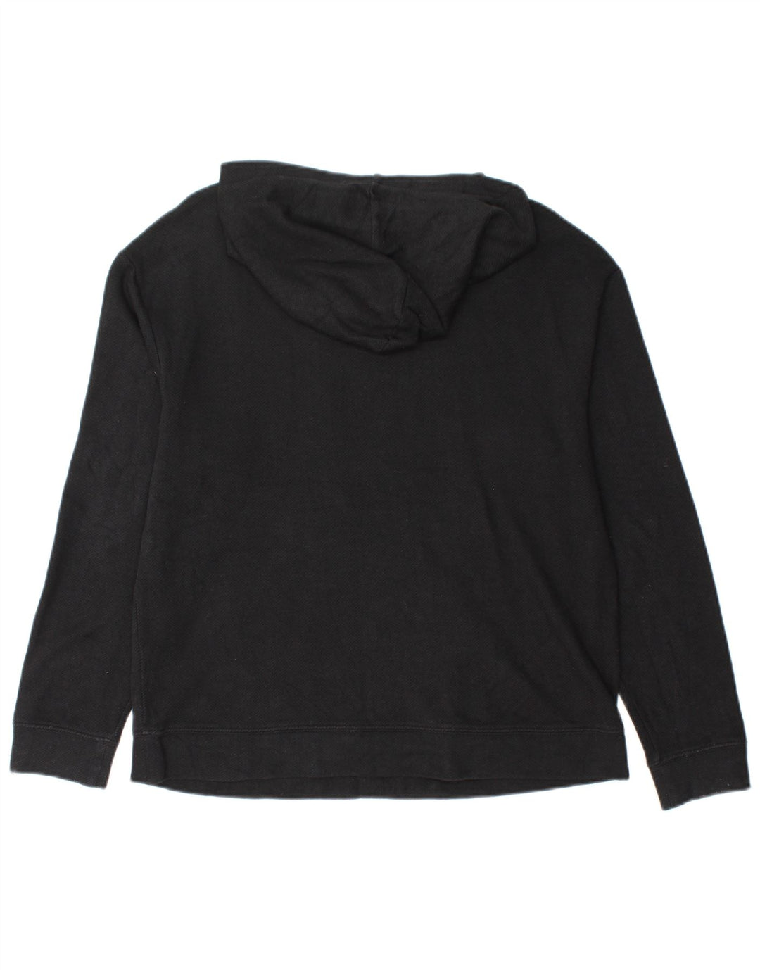 MASSIMO DUTTI Γυναικείο Hoodie Jumper UK 14 Medium Black Chevron