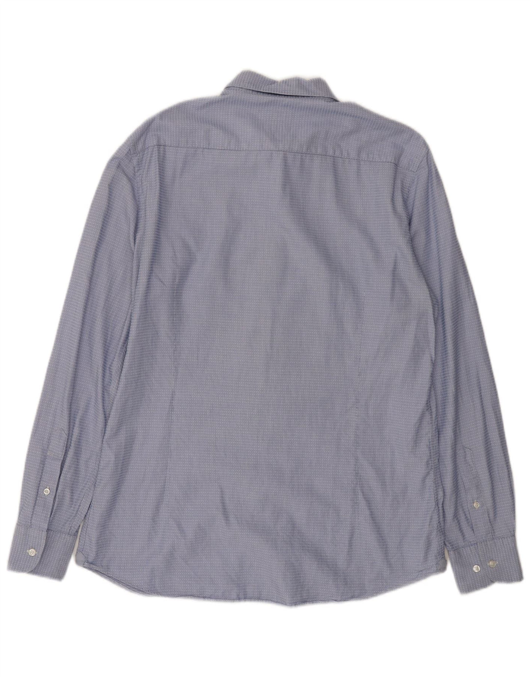 Ανδρικό πουκάμισο MASSIMO DUTTI Μεγάλο μπλε βαμβακερό ριγέ