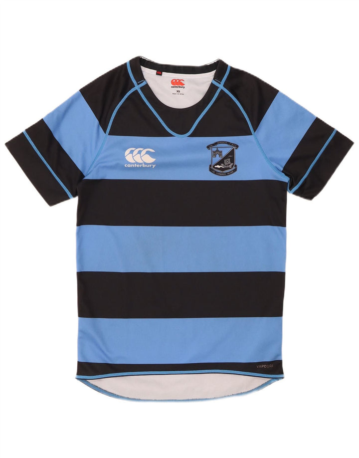 Ανδρικό T-Shirt CANTERBURY Top XS Μπλε ριγέ πολυεστέρα