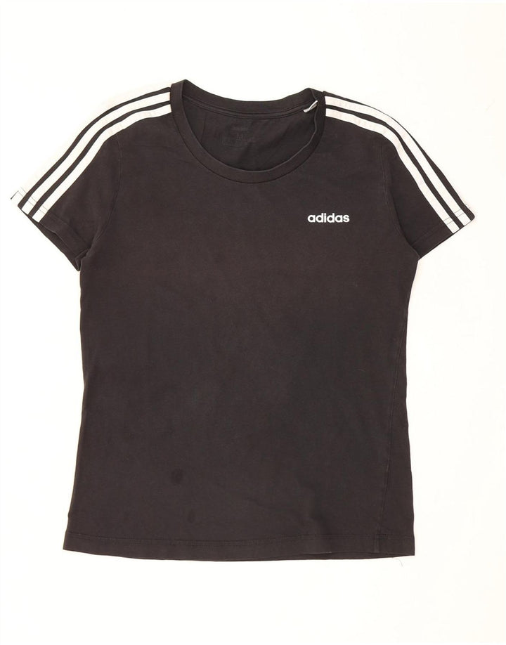 Adidas Γυναικείο T-Shirt Top UK 12/14 Medium Black