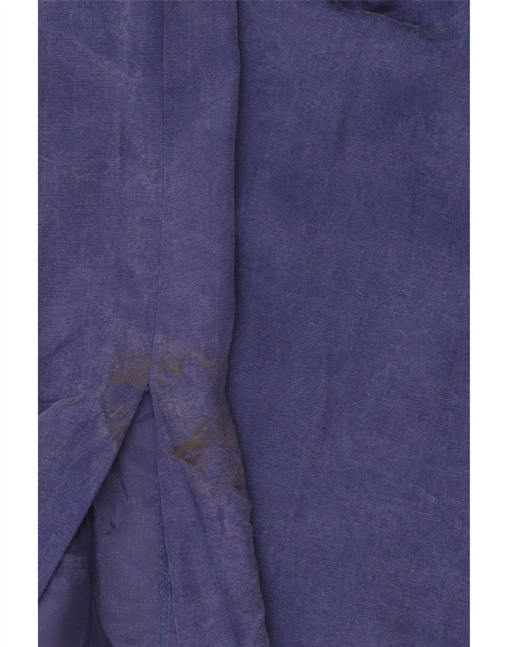 Monsoon Γυναικεία Midi Φούστα UK 16 Large W32 Blue Viscose