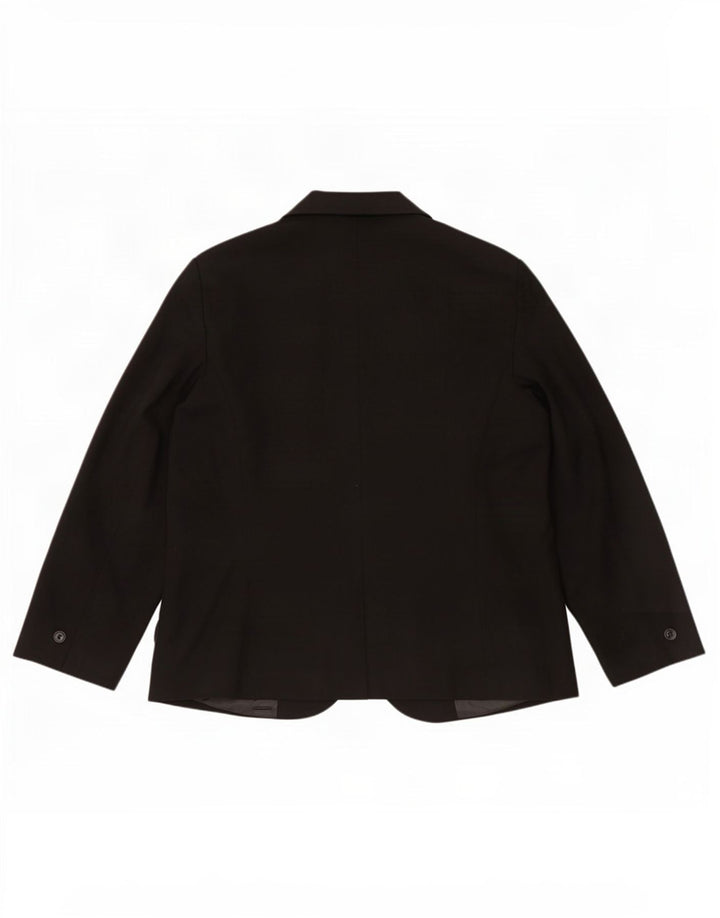 Zara Γυναικείο Μπουφάν σακάκι με 1 κουμπί EU 54 XL Μαύρο Πολυεστέρας
